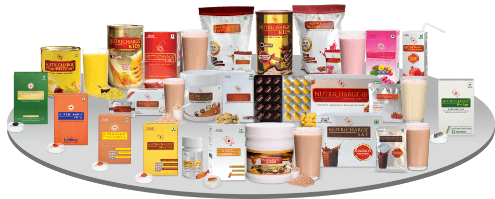 Nutricharge Product Collage